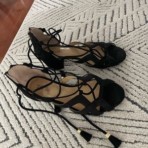 Michael Kors strapped block heel zip sandal